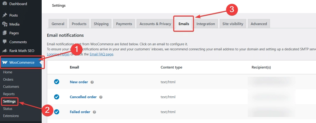 Check woocommerce settings how to fix woocommerce not sending order emails from the plus addons for elementor