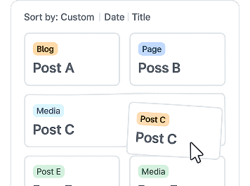 Content post order admin and site enhancements extensions for wordpress from the plus addons for elementor