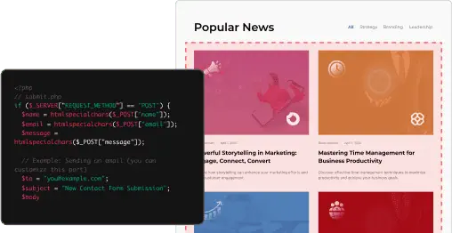 Custom query support blog images custom query builder for elementor from the plus addons for elementor
