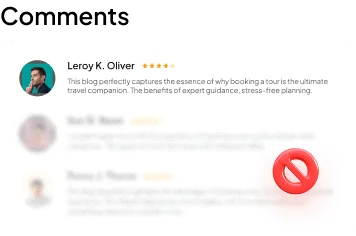 Disable comments admin and site enhancements extensions for wordpress from the plus addons for elementor