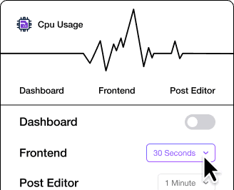 Heartbeat control admin and site enhancements extensions for wordpress from the plus addons for elementor