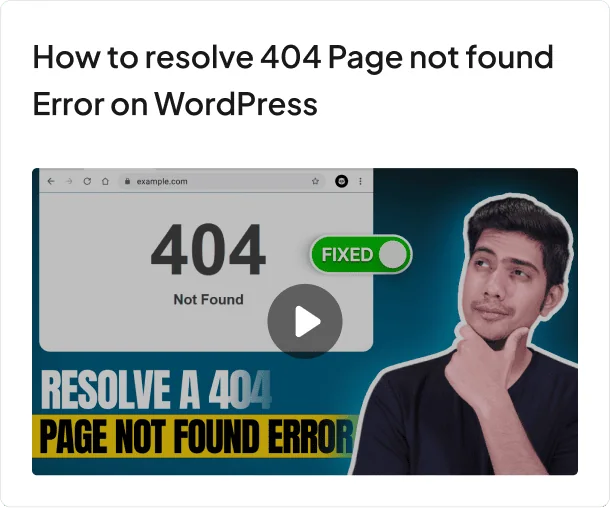 How to resolve 404 page not found error on wordpress 2 june 2025 monthly updates: introducing academy, form upgrade, woo styling, big ui boosts, & more! From the plus addons for elementor