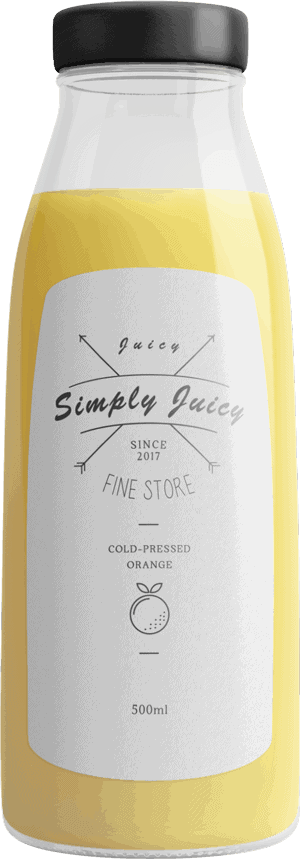 Juice bottle 1 full page piling for elementor from the plus addons for elementor