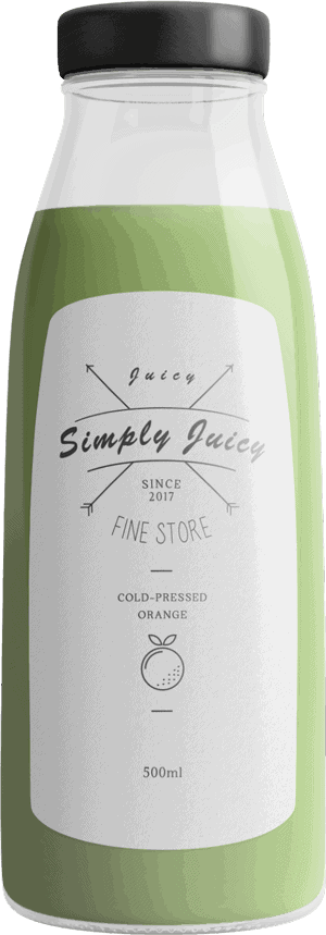 Juice bottle 3 full page piling for elementor from the plus addons for elementor