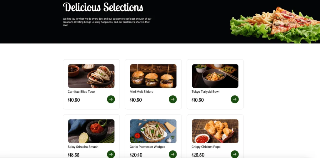 Menu page sample snap how to create a restaurant menu in wordpress from the plus addons for elementor