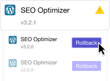 Rollback manager admin and site enhancements extensions for wordpress from the plus addons for elementor