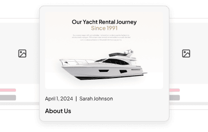 Yacht page grid custom query builder for elementor from the plus addons for elementor