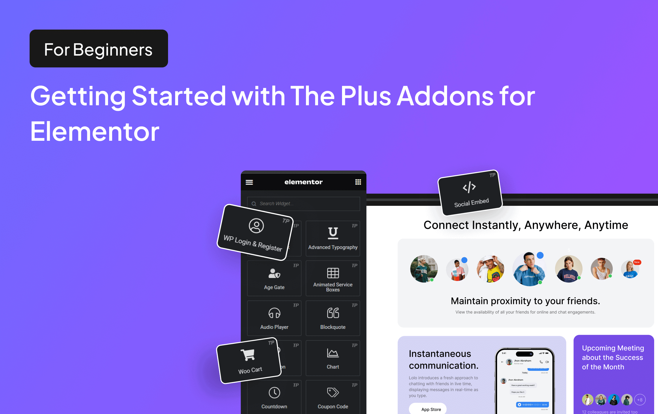 Getting started with the plus addons for elementor