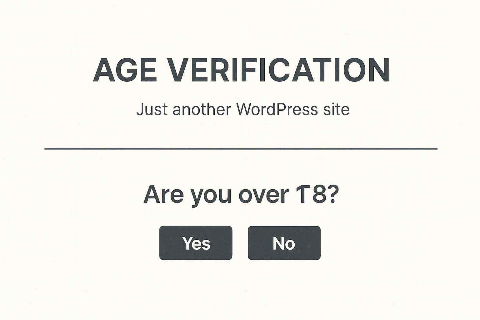 Age Verification demo image | The Plus Addons for Elementor Age verification demo image 5 best wordpress age verification plugins for elementor from the plus addons for elementor