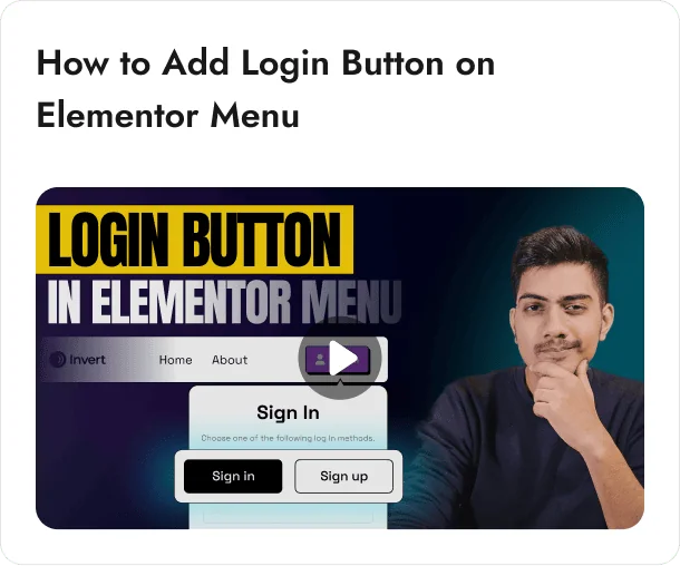 Login button elementor menu july 2025 updates | more ready to import presets for widgets & new setup on the way from the plus addons for elementor