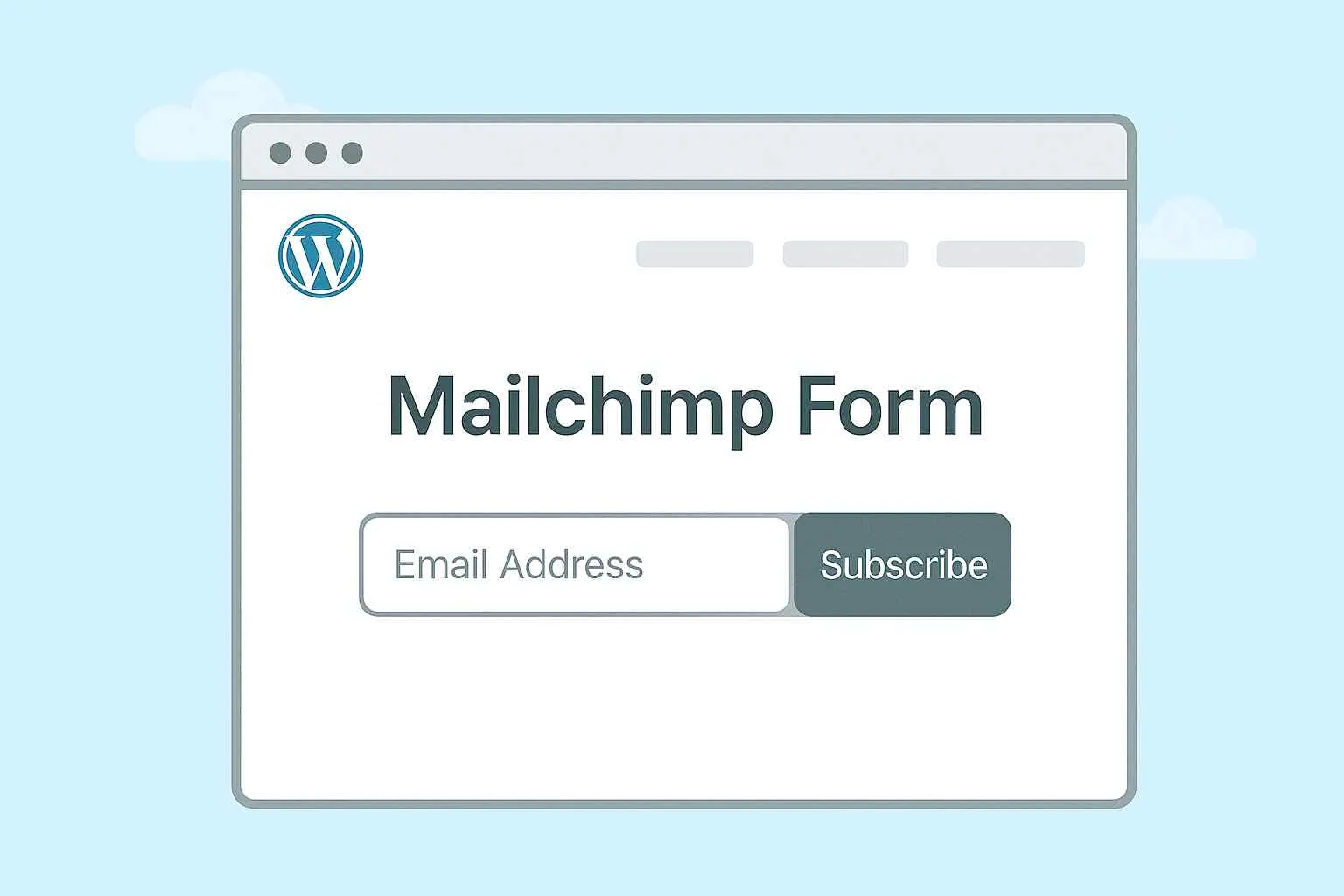 Mailchimp Form demo image | The Plus Addons for Elementor Mailchimp form demo image 5 best wordpress mailchimp form plugins for elementor from the plus addons for elementor