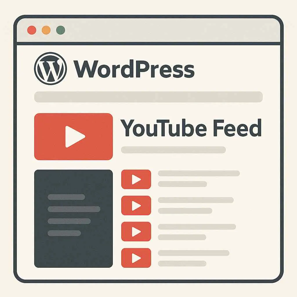 Youtube feed demo image