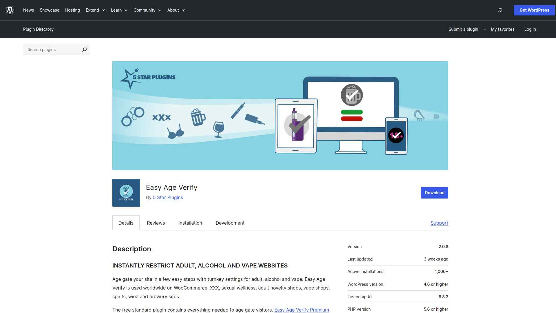 Easy Age Verify WordPress plugin | The Plus Addons for Elementor Easy age verify wordpress plugin 5 best wordpress age verification plugins for elementor from the plus addons for elementor