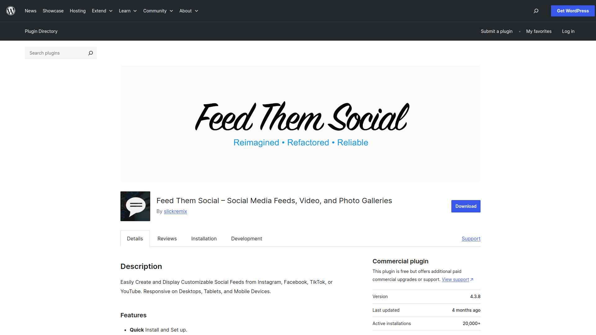 Feed them social wordpress plugin 1 5 best wordpress social media plugins for elementor from the plus addons for elementor
