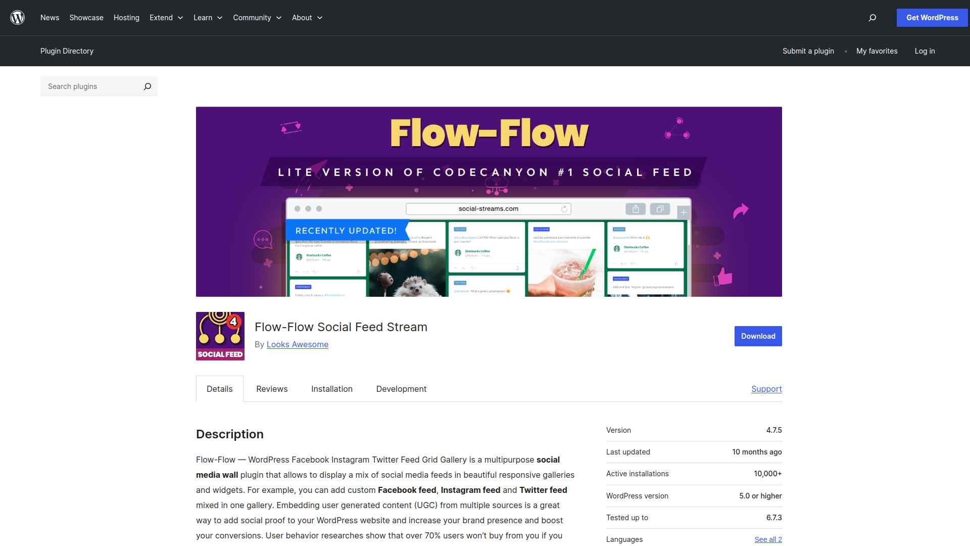 Flow flow social feed stream wordpress plugin 5 best wordpress social media plugins for elementor from the plus addons for elementor