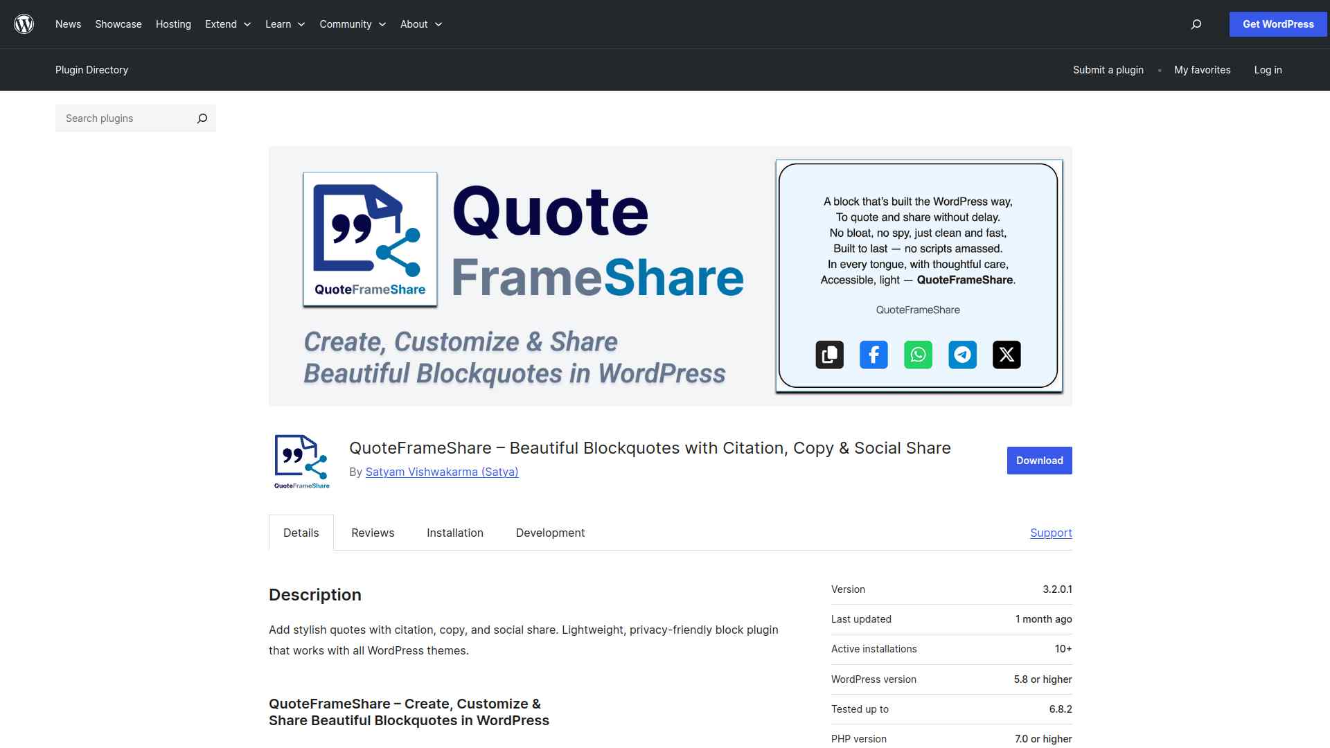 QuoteFrameShare WordPress plugin | The Plus Addons for Elementor Quoteframeshare wordpress plugin 5 best wordpress blockquote plugins for elementor from the plus addons for elementor