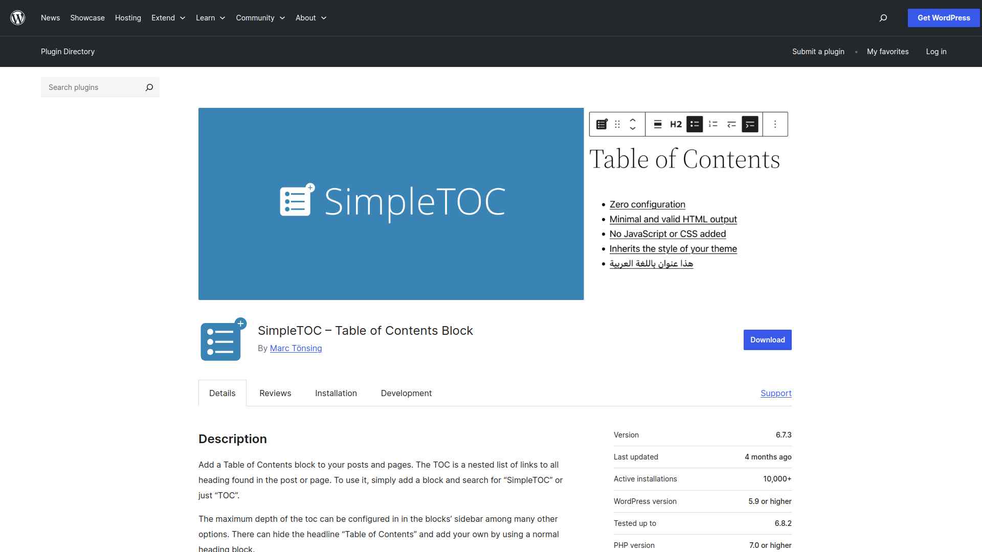 Simpletoc wordpress plugin 5 best wordpress table of contents plugins for elementor from the plus addons for elementor