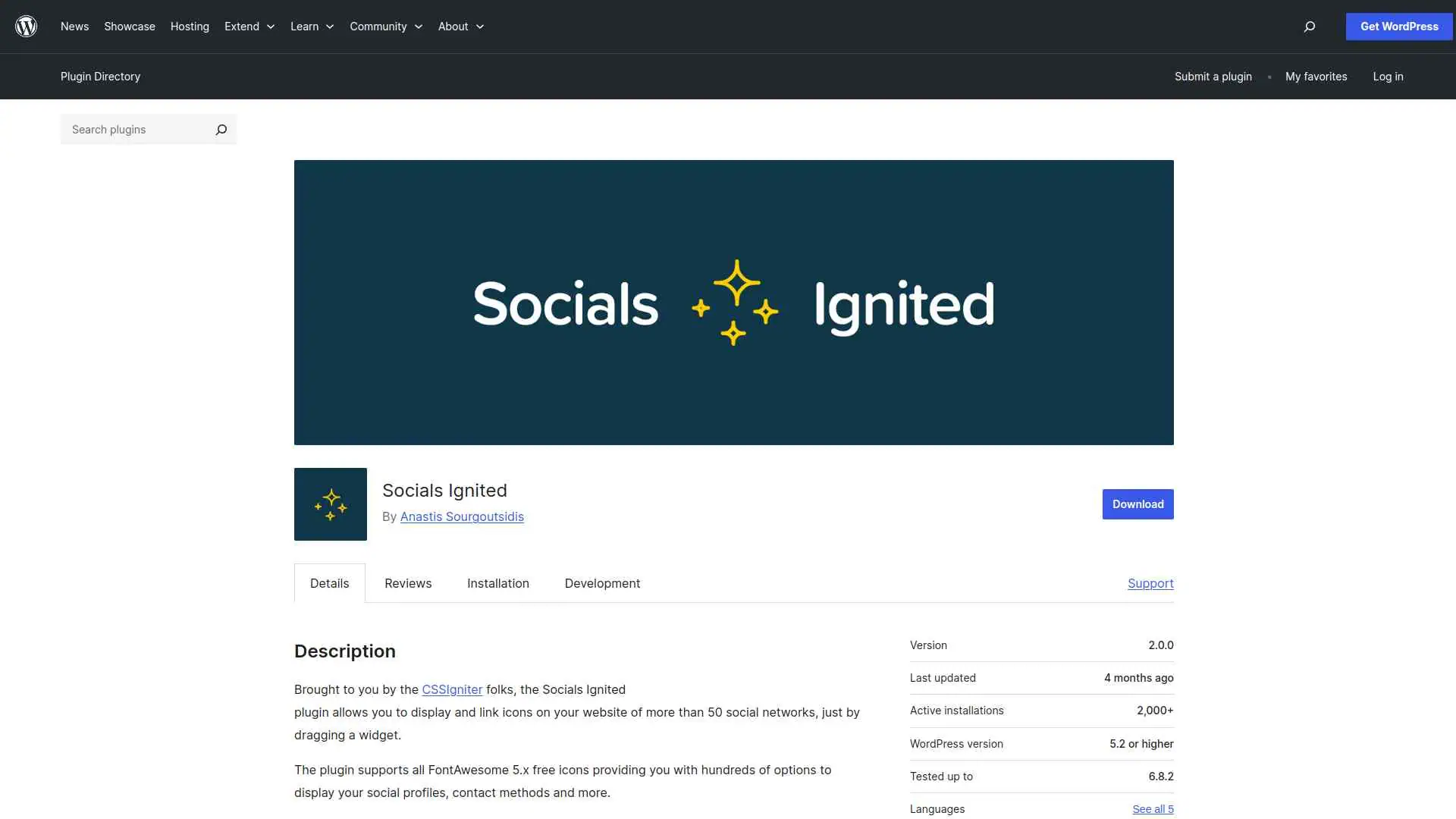 Socials Ignited WordPress plugin | The Plus Addons for Elementor Socials ignited wordpress plugin 5 best wordpress social icon plugins for elementor from the plus addons for elementor