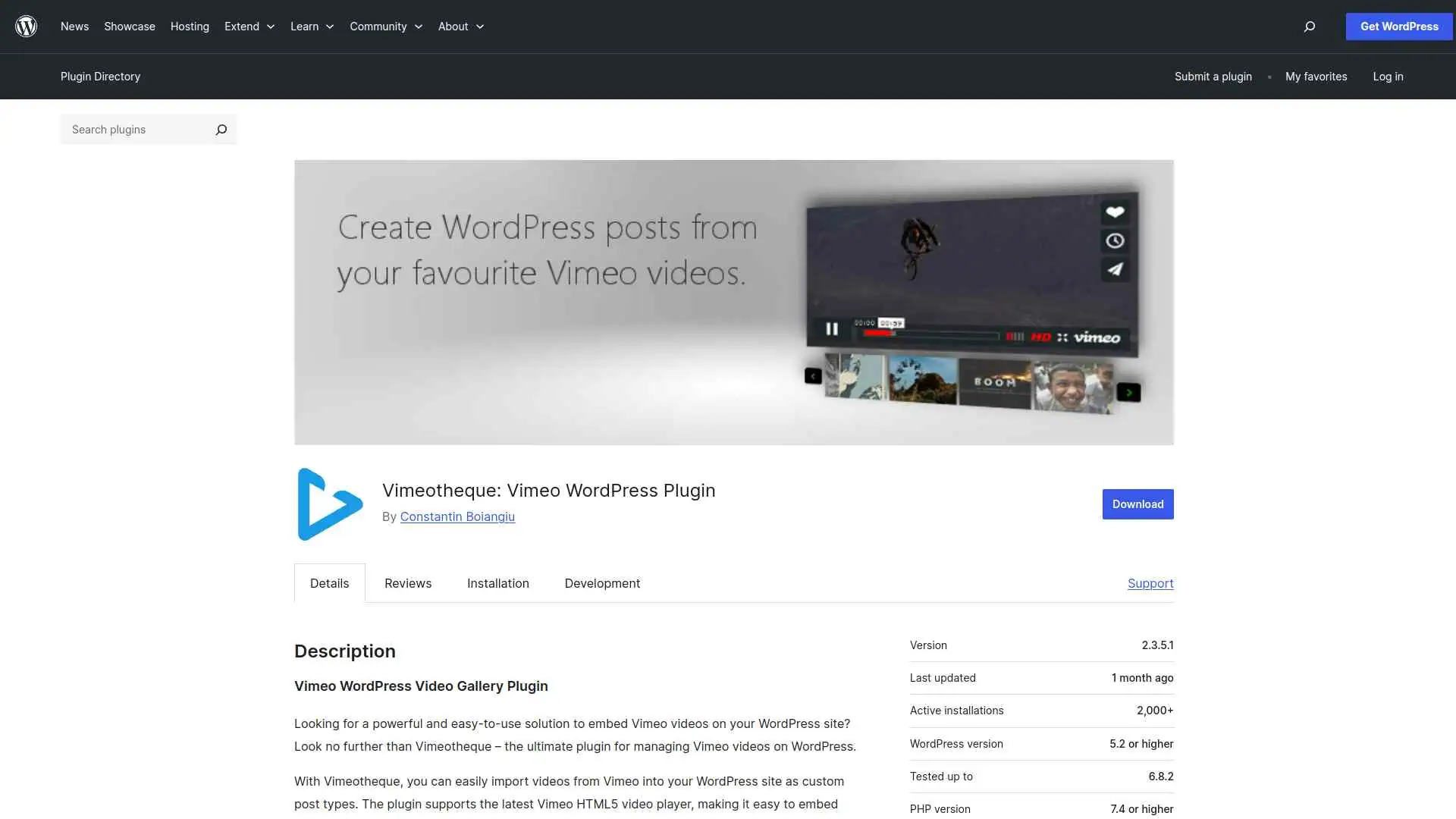 Vimeotheque wordpress plugin 5 best wordpress vimeo feed plugins for elementor from the plus addons for elementor