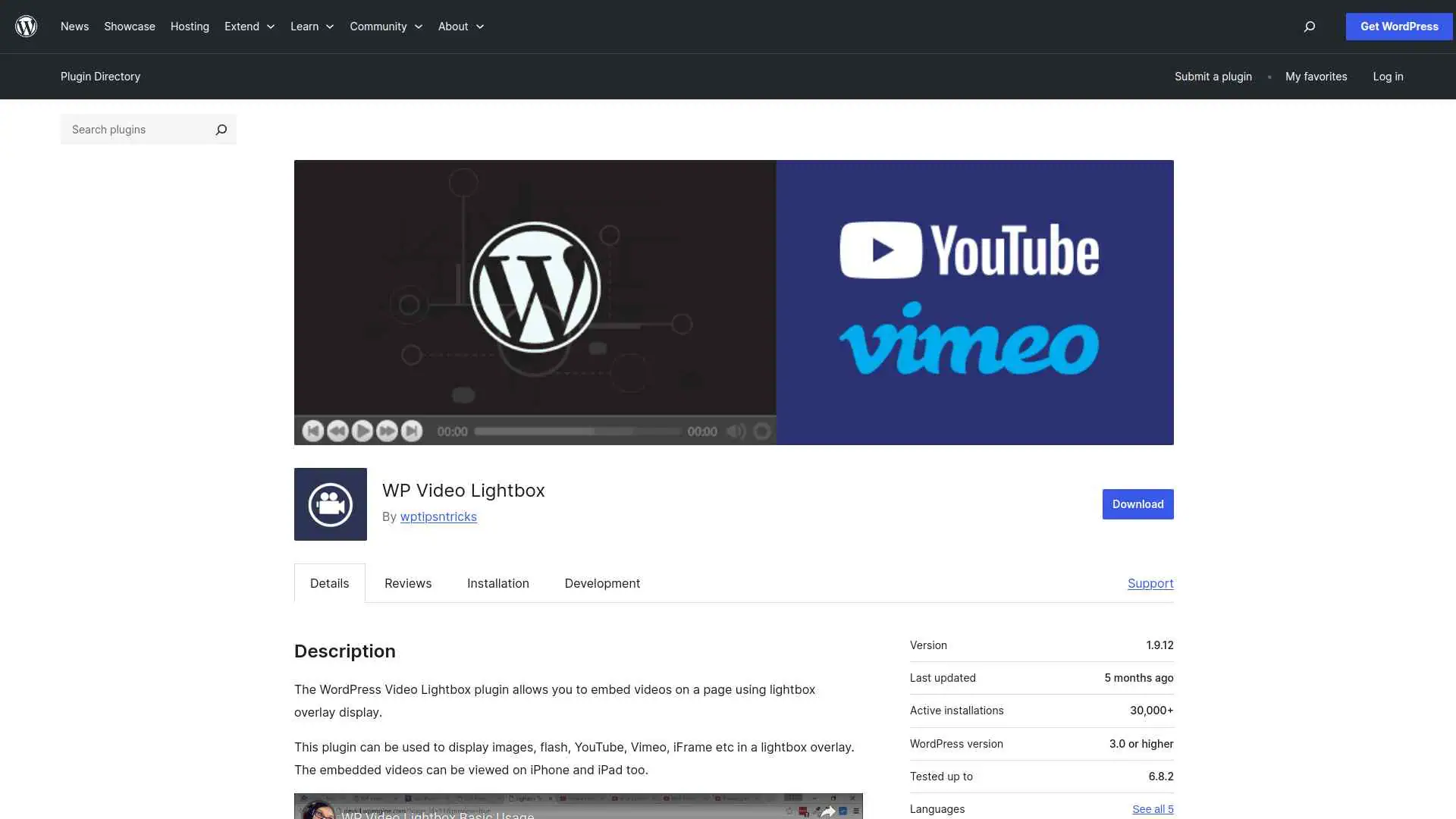 Wp video lightbox wordpress plugin 5 best wordpress vimeo feed plugins for elementor from the plus addons for elementor