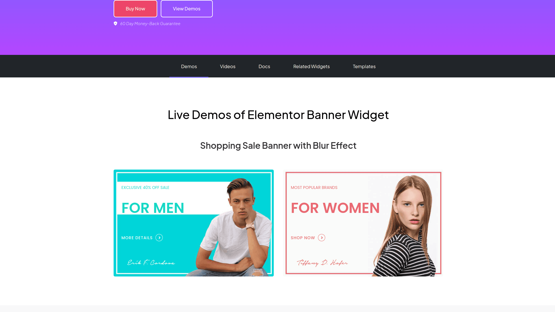 Tpae banner demos 5 best wordpress banner plugins for elementor from the plus addons for elementor