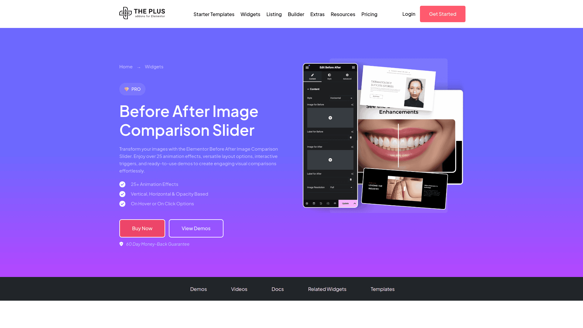 Tpae before after slider widget 5 best wordpress before after slider plugins for elementor from the plus addons for elementor