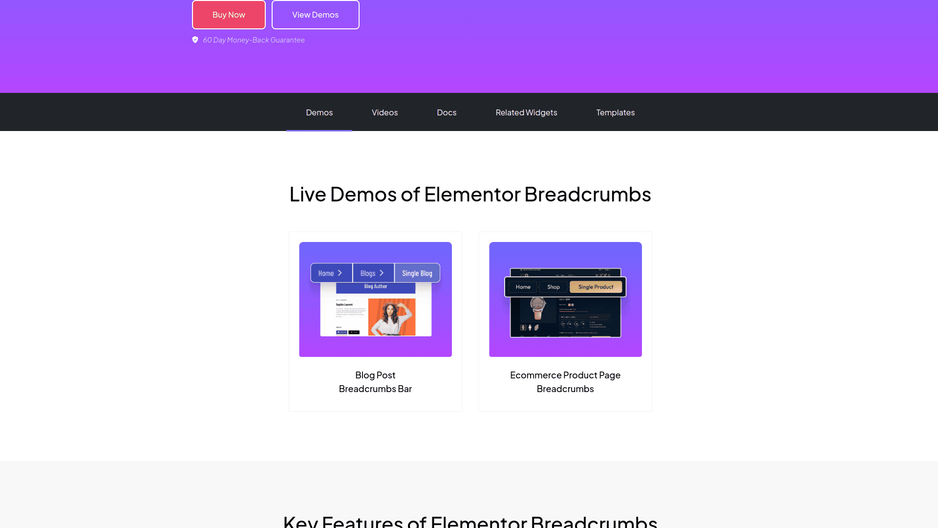 Tpae breadcrumbs demos 5 best wordpress breadcrumbs plugins for elementor from the plus addons for elementor