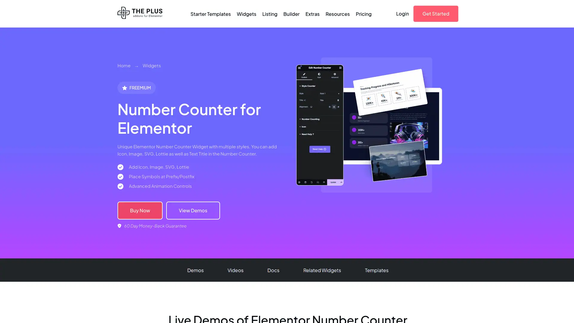 tpae Counter widget | The Plus Addons for Elementor Tpae counter widget 5 best wordpress counter plugins for elementor from the plus addons for elementor