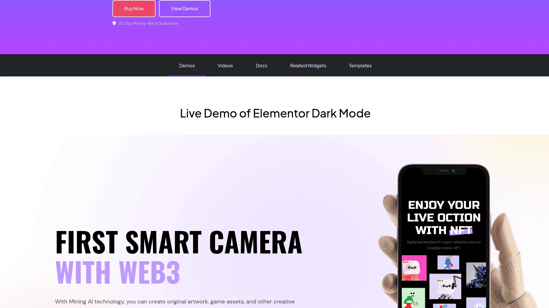 Tpae dark mode demos 5 best wordpress dark mode plugins for elementor from the plus addons for elementor