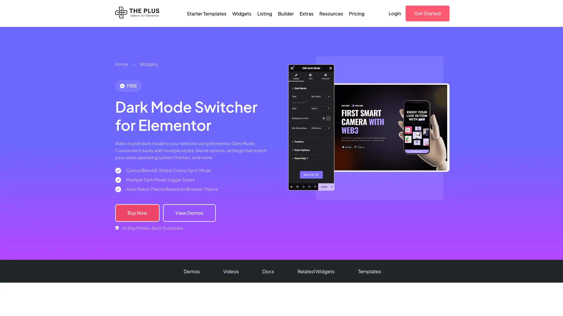 Tpae dark mode widget 5 best wordpress dark mode plugins for elementor from the plus addons for elementor