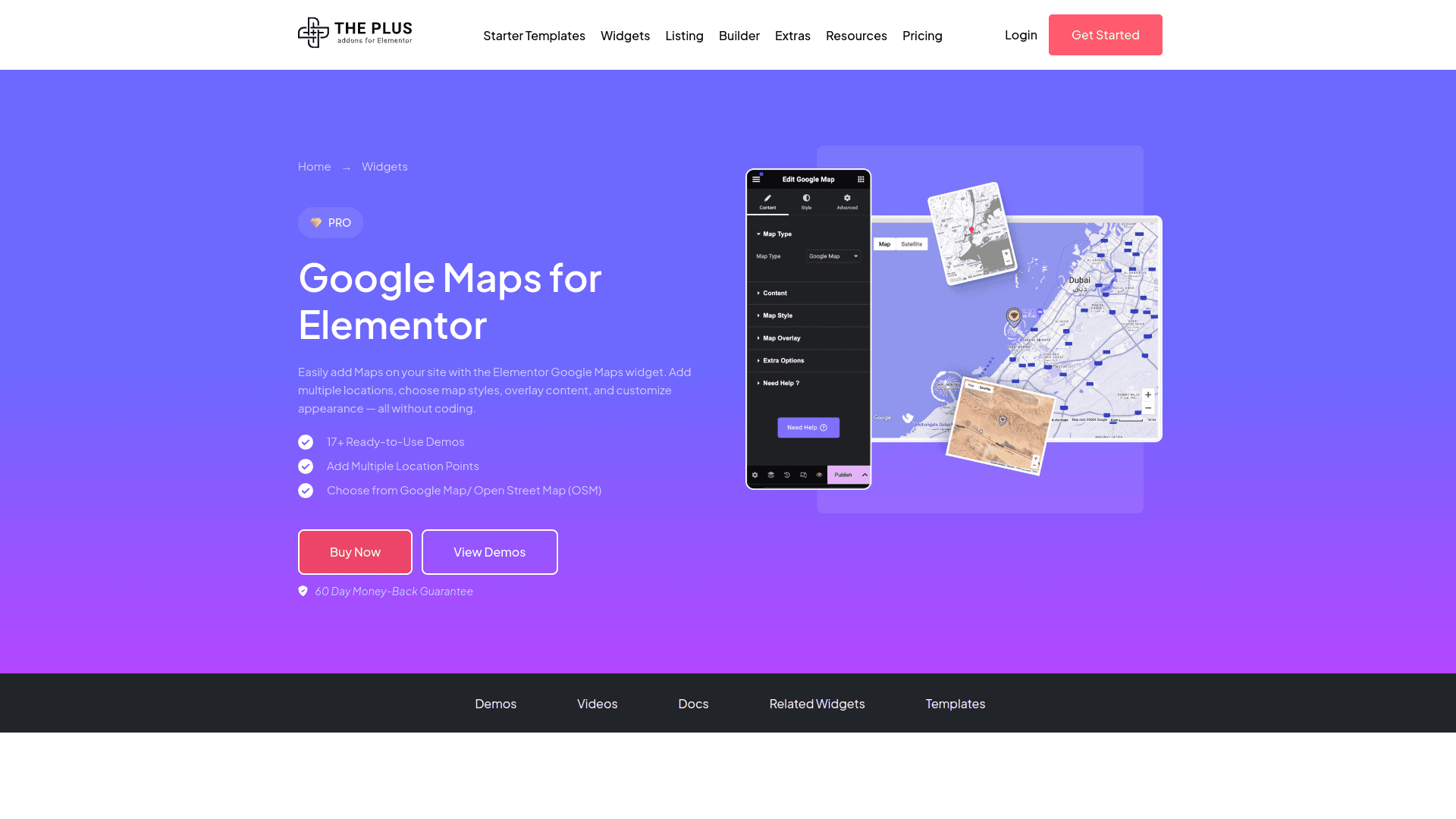 Tpae google maps widget 5 best wordpress google maps plugins for elementor from the plus addons for elementor