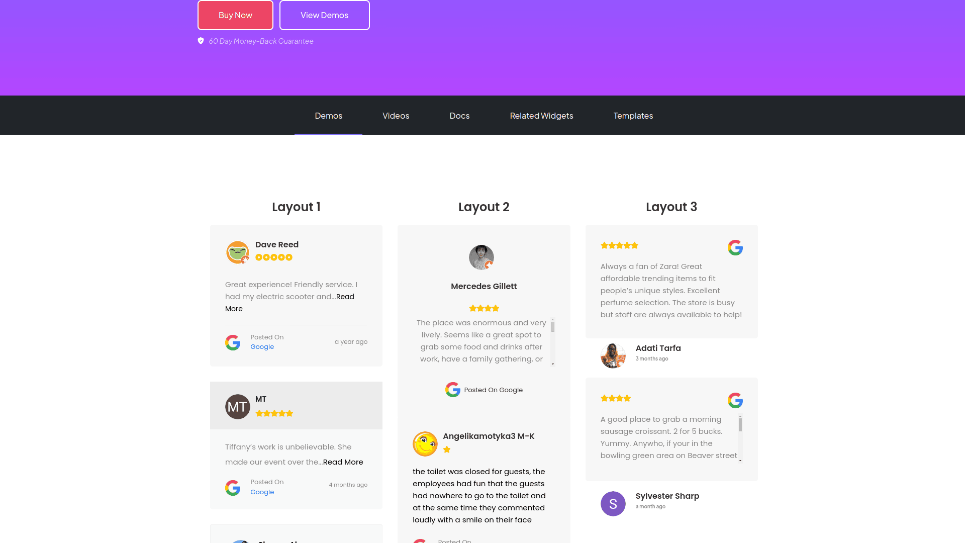 Tpae google reviews demos 5 best wordpress google reviews plugins for elementor from the plus addons for elementor