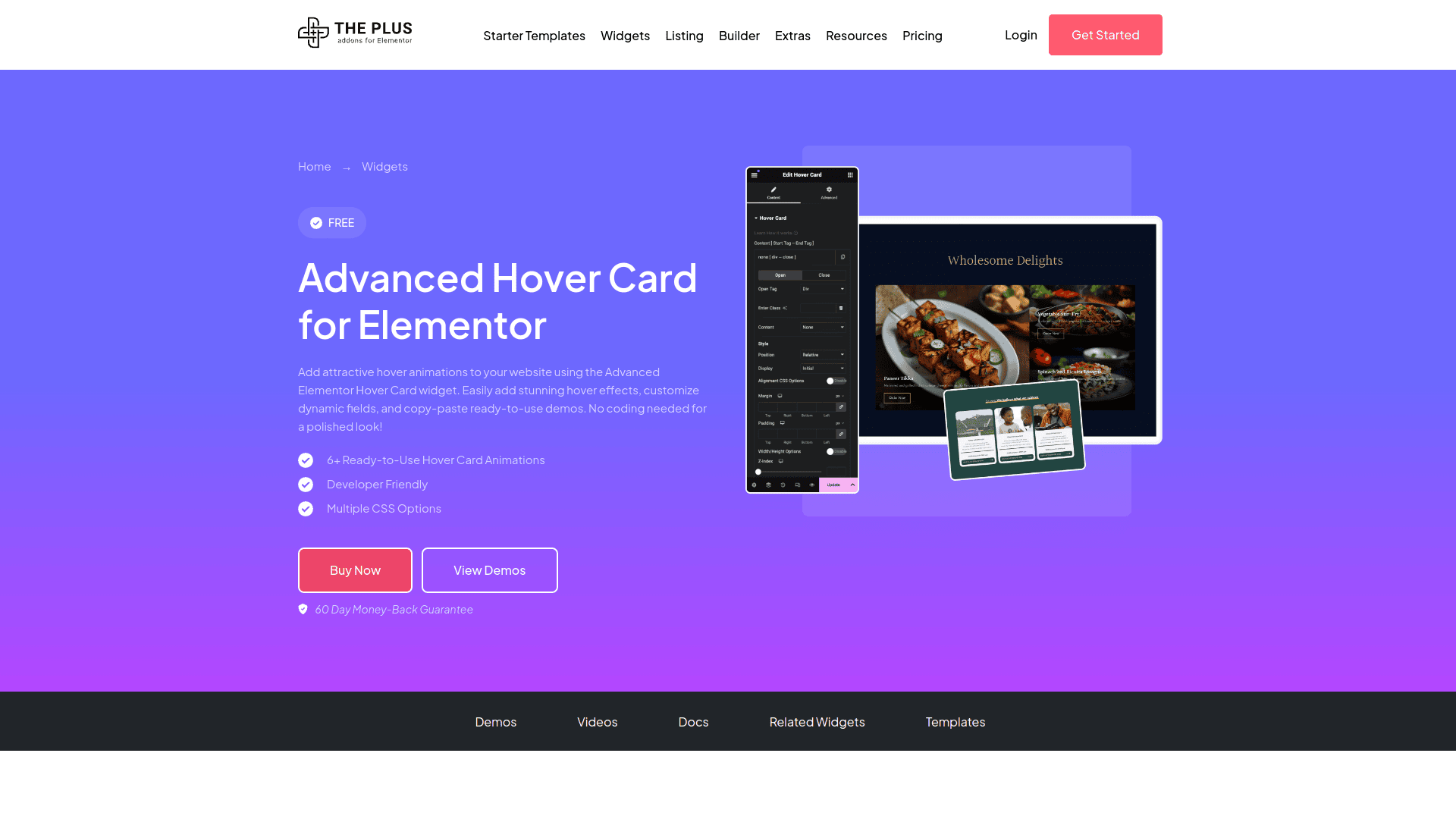 tpae Hover Card widget | The Plus Addons for Elementor Tpae hover card widget 5 best wordpress hover card plugins for elementor from the plus addons for elementor