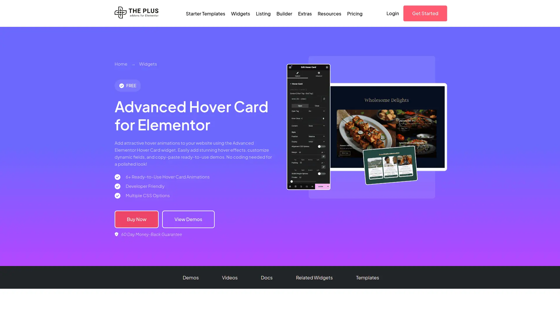 Tpae hover card widget 5 best wordpress hover card plugins for elementor from the plus addons for elementor