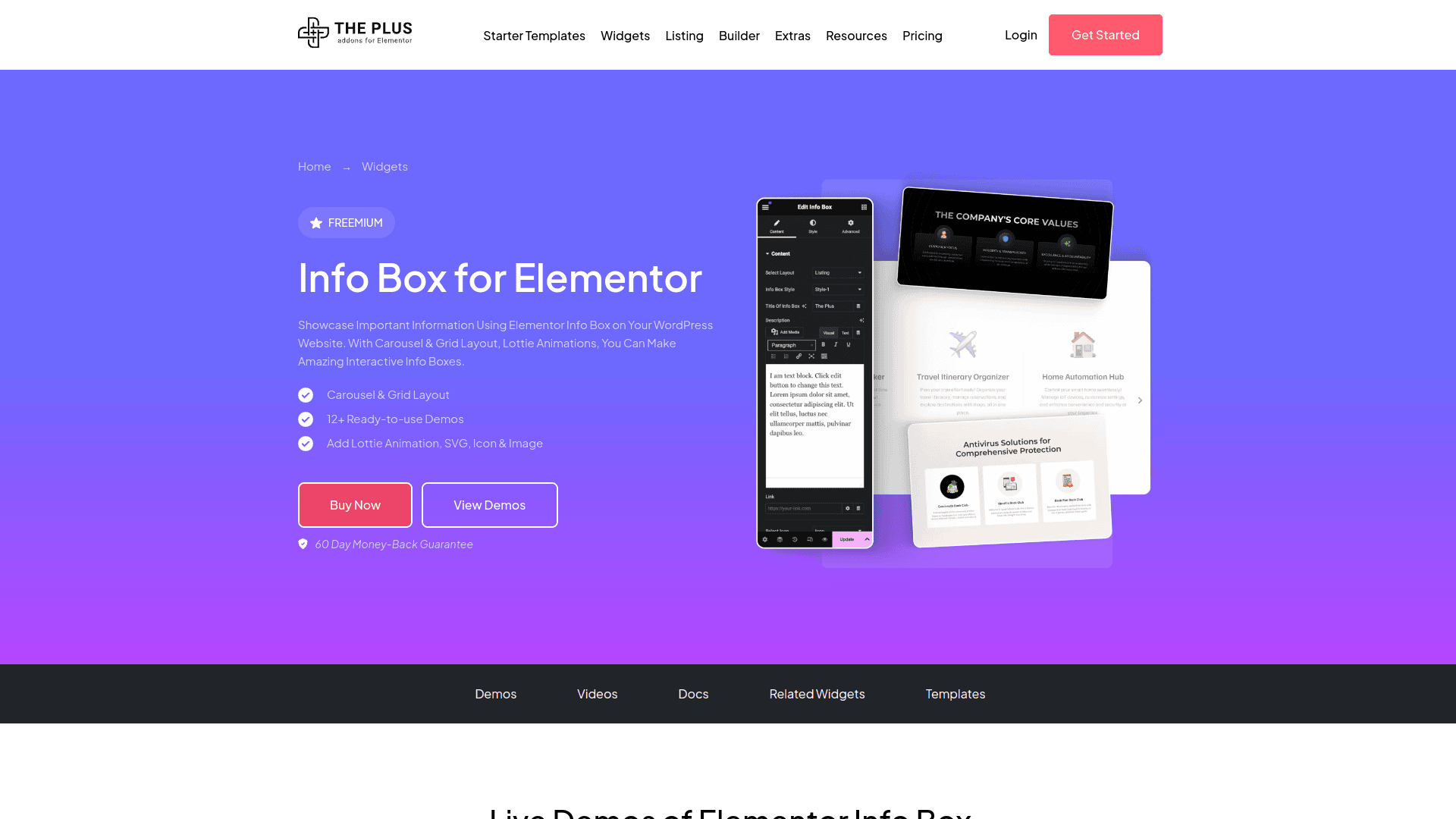 Tpae info box widget 5 best wordpress info box plugins for elementor from the plus addons for elementor