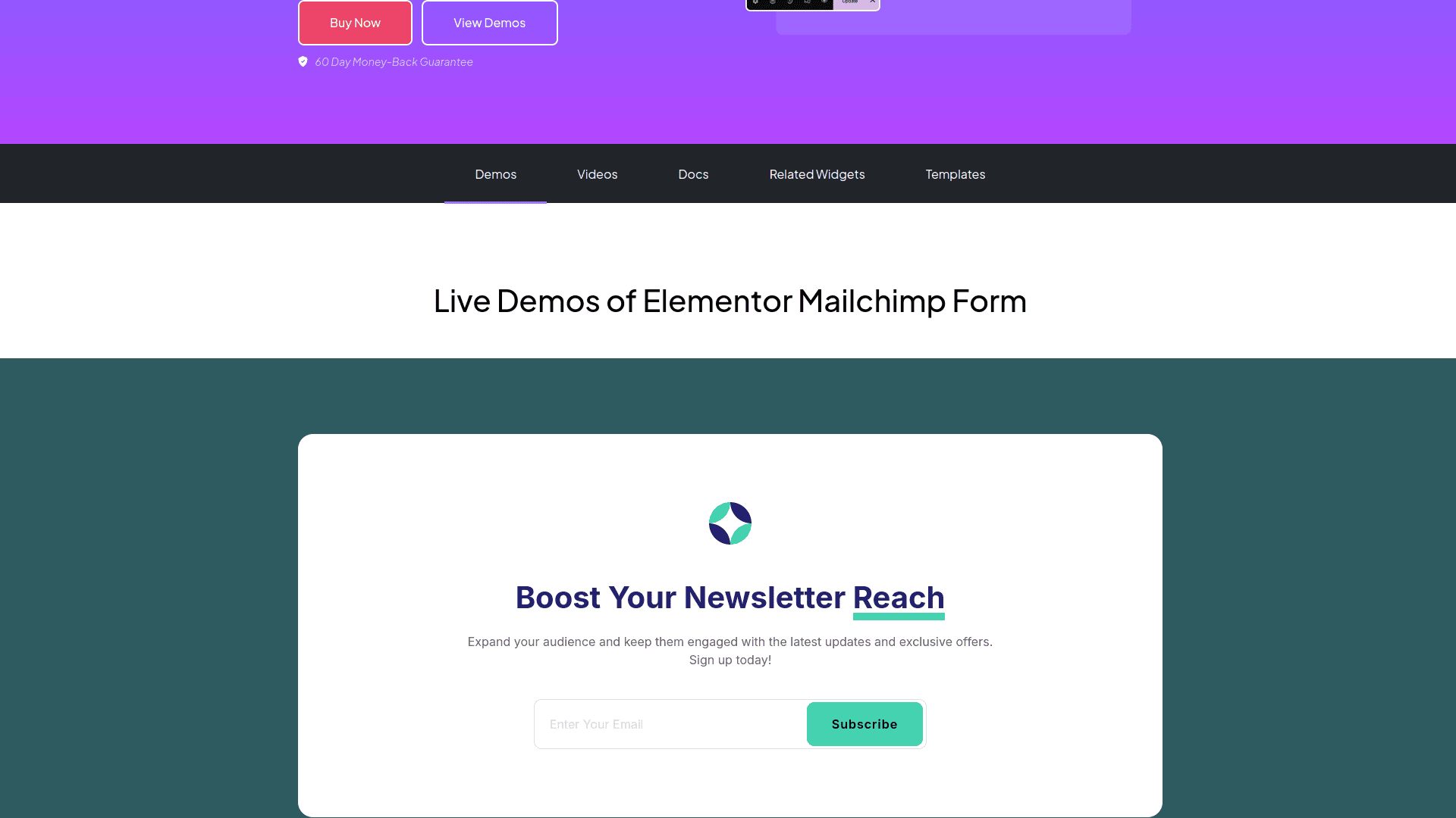 Tpae mailchimp form demos 5 best wordpress mailchimp form plugins for elementor from the plus addons for elementor