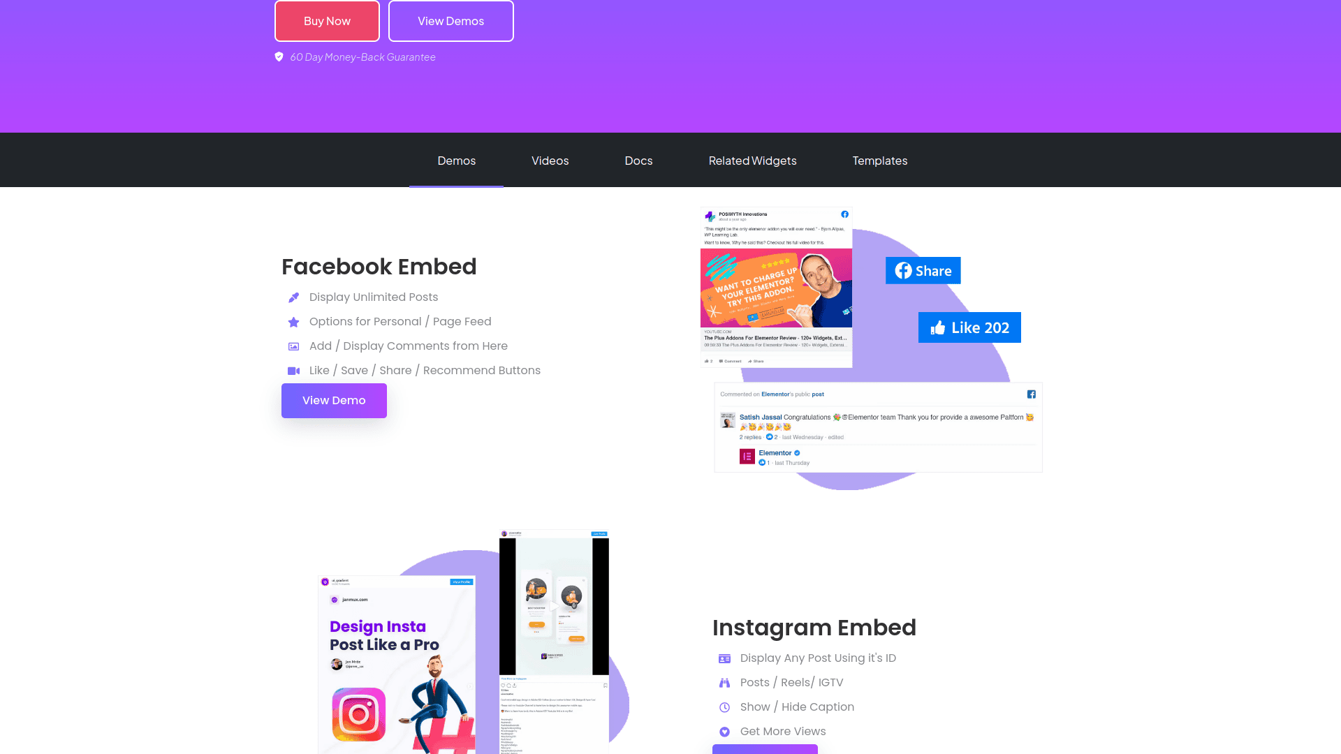 Tpae social media demos 5 best wordpress social media plugins for elementor from the plus addons for elementor