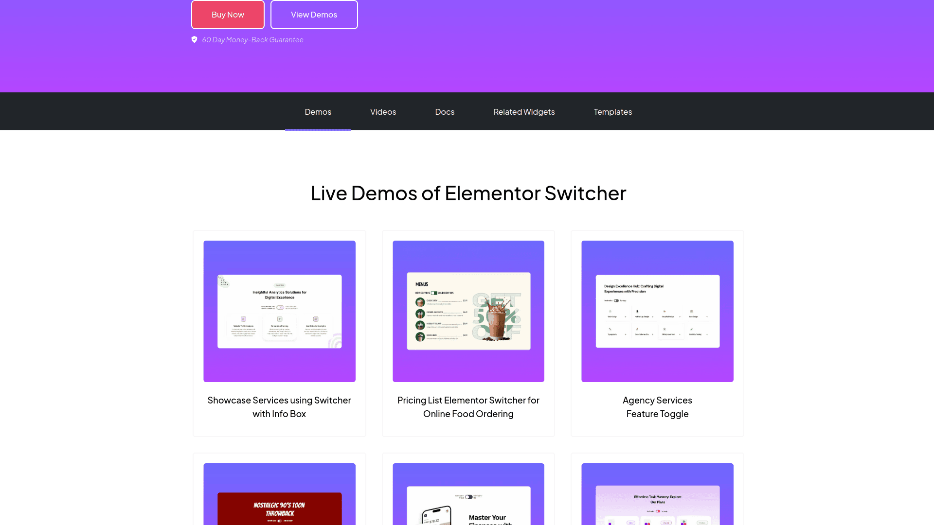 tpae Switcher demos | The Plus Addons for Elementor Tpae switcher demos 5 best wordpress switcher plugins for elementor from the plus addons for elementor