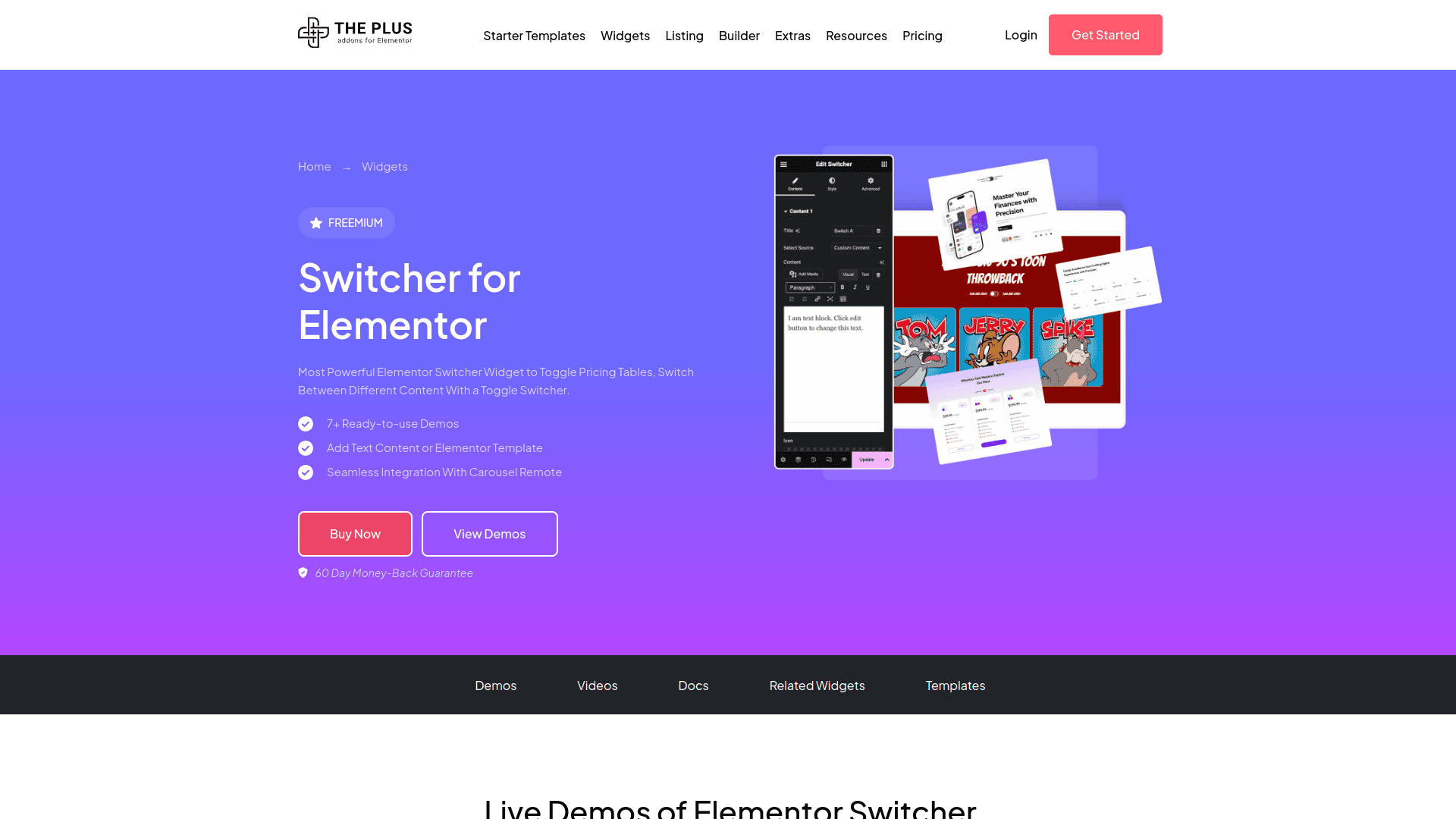 tpae Switcher widget | The Plus Addons for Elementor Tpae switcher widget 5 best wordpress switcher plugins for elementor from the plus addons for elementor