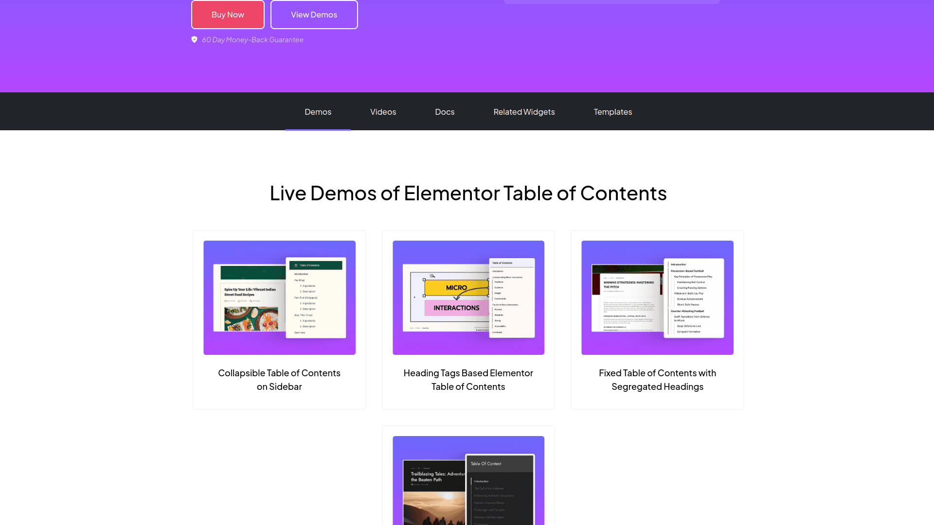 Tpae table of contents demos 5 best wordpress table of contents plugins for elementor from the plus addons for elementor