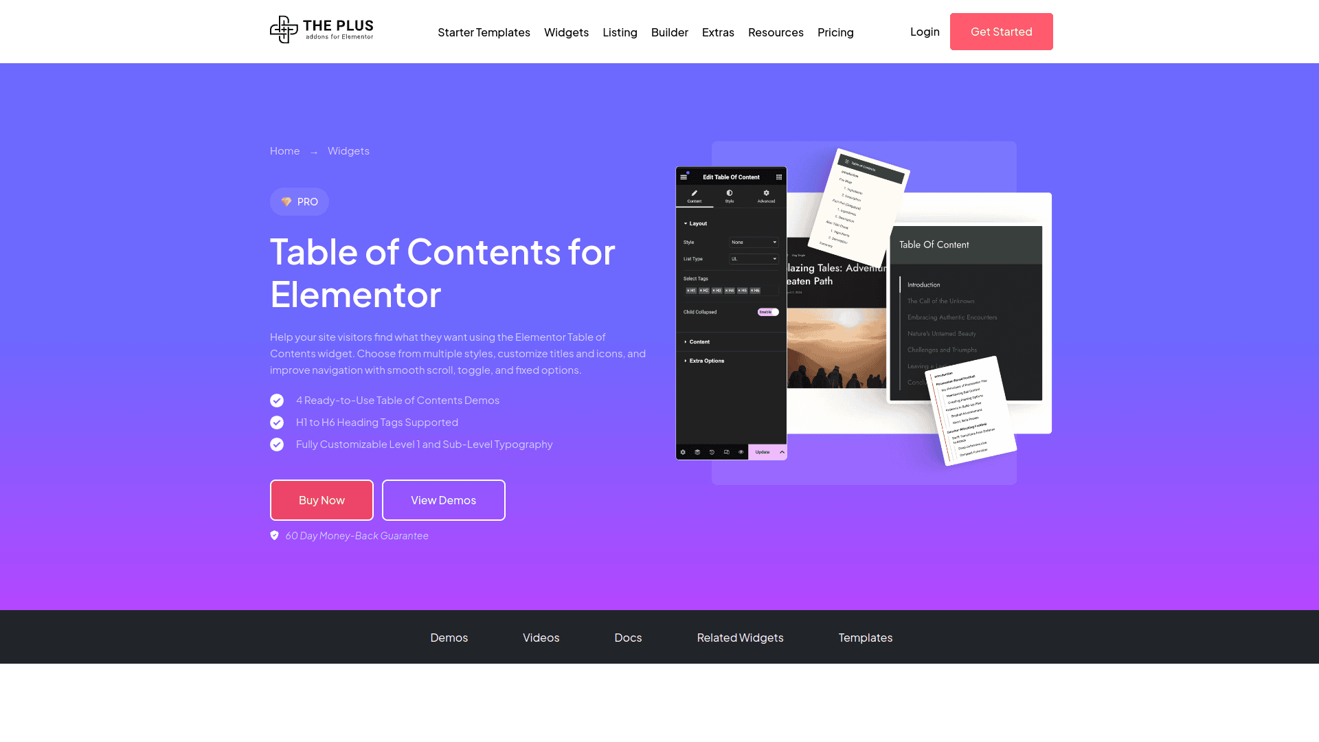 Tpae table of contents widget 5 best wordpress table of contents plugins for elementor from the plus addons for elementor