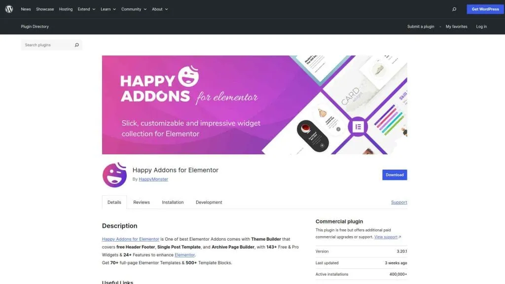 Happy addons landing image best unlimited elements alternatives [faster & feature rich] from the plus addons for elementor