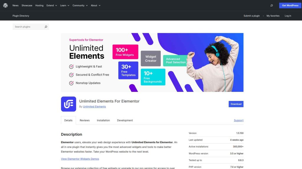 Unlimited elements landing image unlimited elements vs crocoblock [elementor addons comparison] from the plus addons for elementor