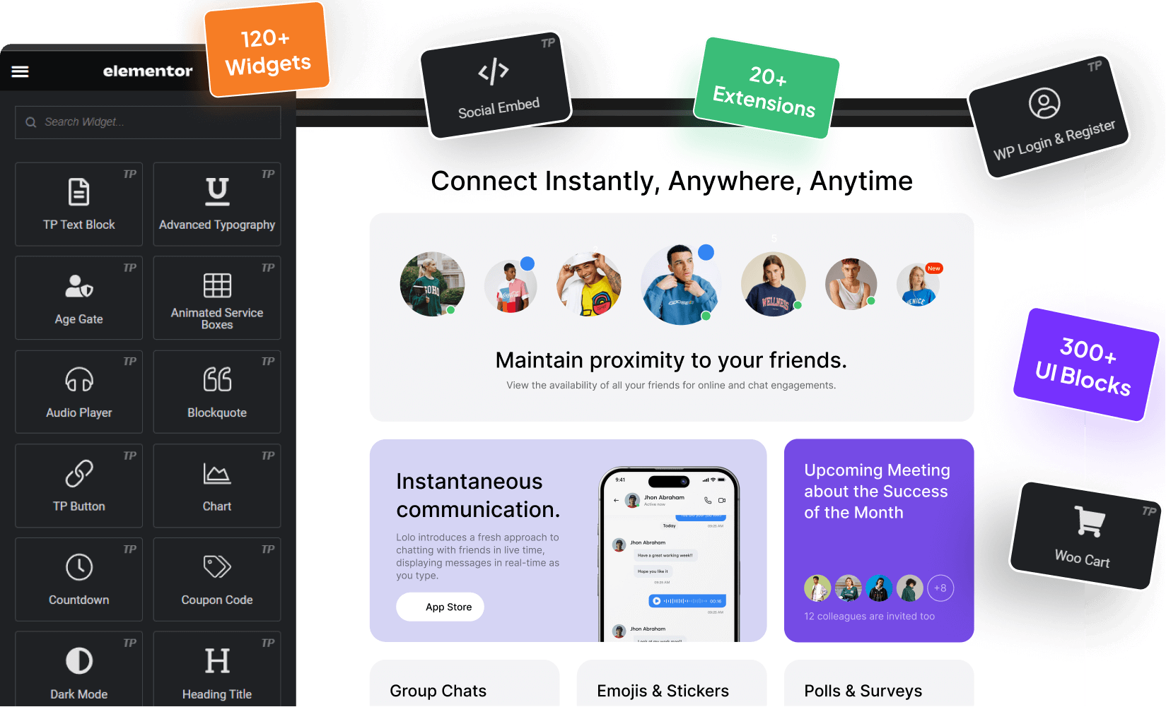 Connect instantly image best elementor addon with 120+ widgets & 1000+ templates from the plus addons for elementor