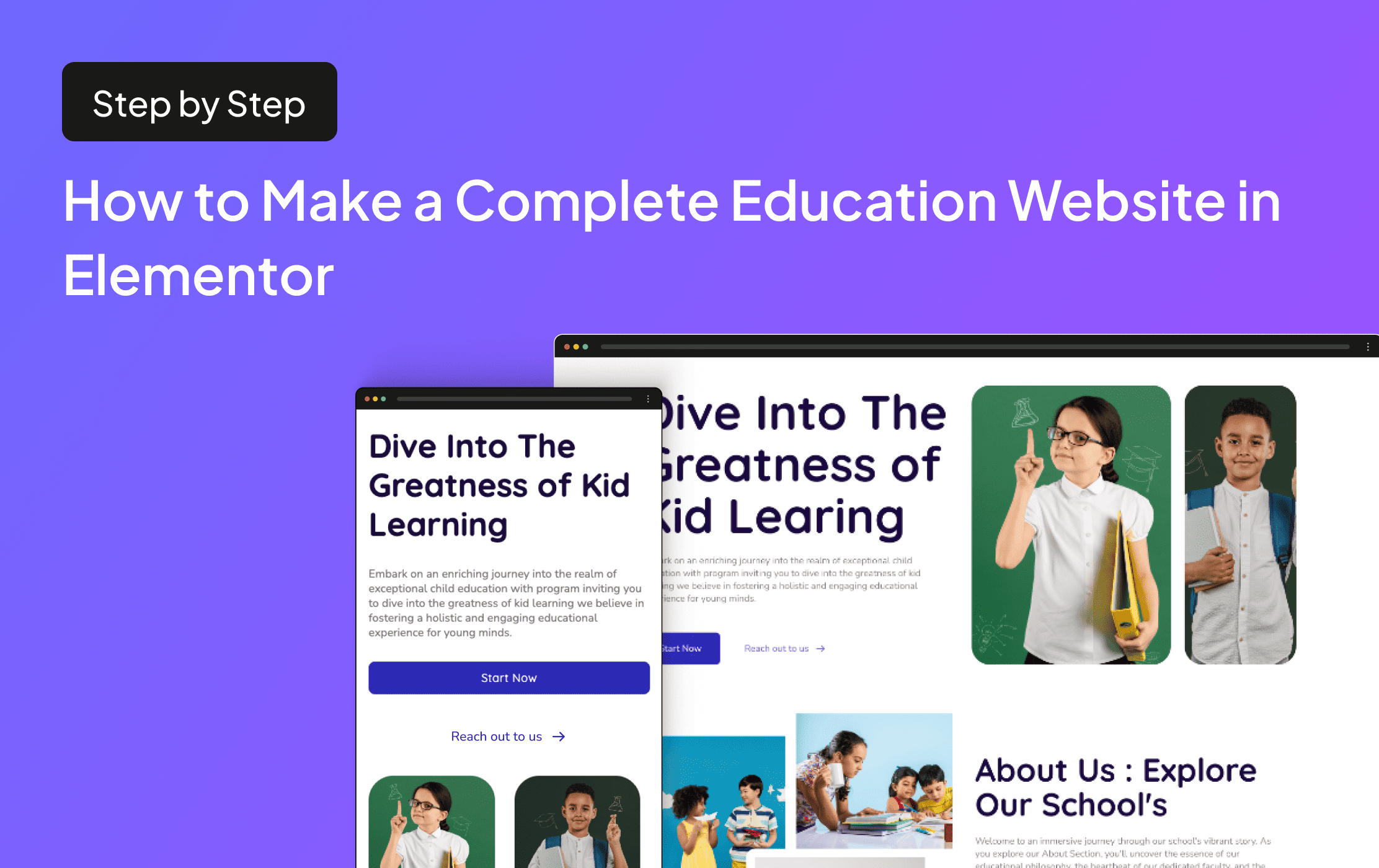 How to make a complete education website in elementor