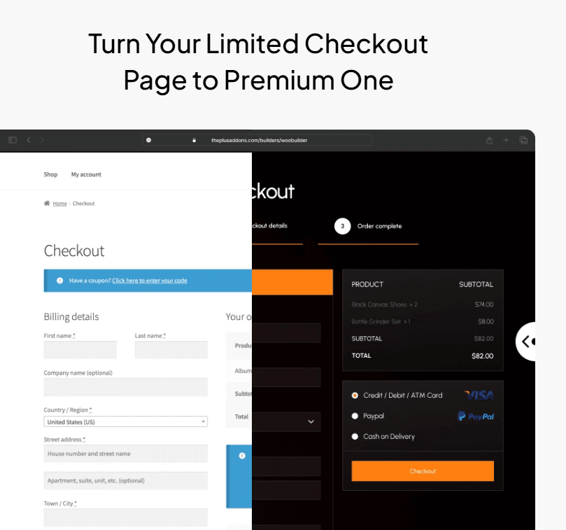 WooCommerce Multistep Checkout | The Plus Addons for Elementor Woocommerce multistep checkout 2025 with the plus addons for elementor: how we made elementor website building easier from the plus addons for elementor