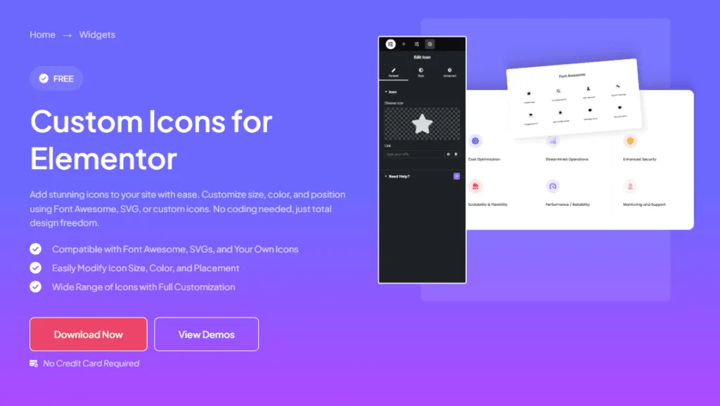 Custom icons 2025 with the plus addons for elementor: how we made elementor website building easier from the plus addons for elementor