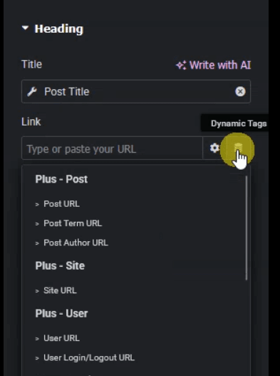 Heading link dynamic tags for elementor are now free in the plus addons for elementor - big announcement from the plus addons for elementor