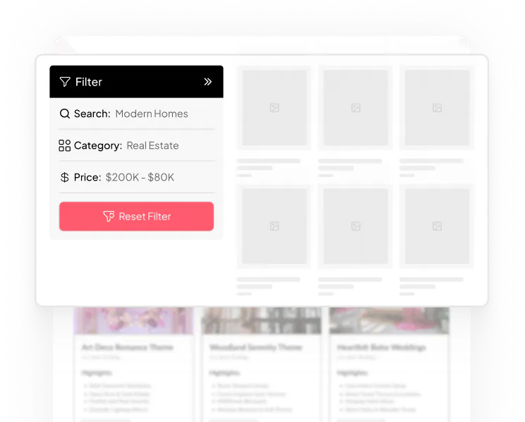 Wp filters for elementor — advanced filters for posts, products, and custom content