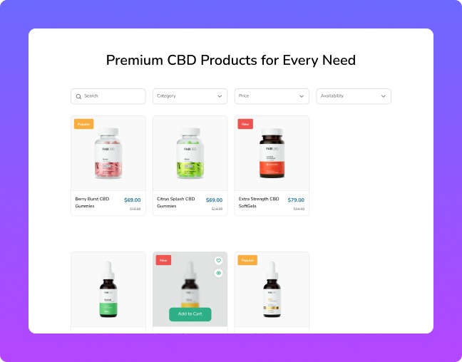 Beauty and health products search dropdown filters elementor woocommerce ajax product filters from the plus addons for elementor